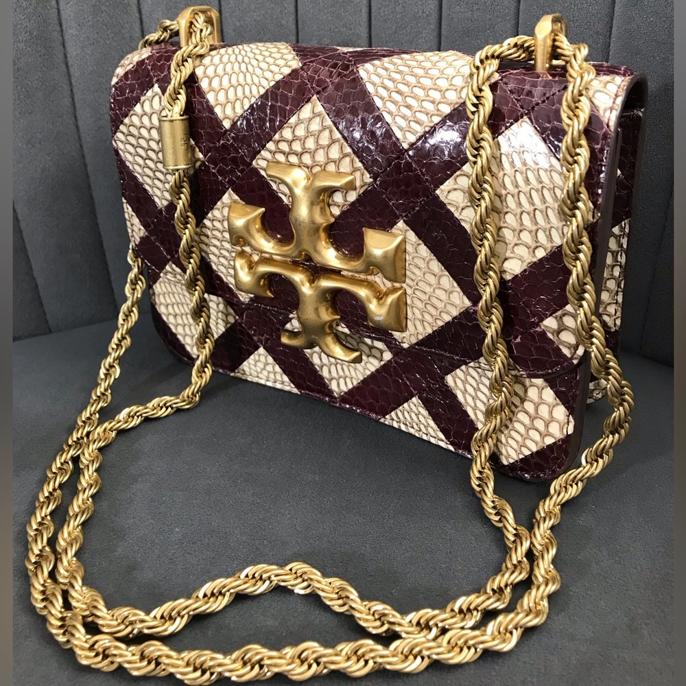 SOLD LIMITED Tory Burch Eleanor Snakeskin Crossbody Camera Bag